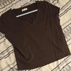 Elegant Brown Crop Top for Women